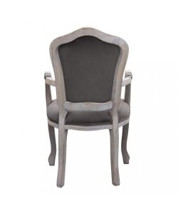 Cosma Poltrona Charlene Velluto Taupe 55x51x100 cm con Braccioli
