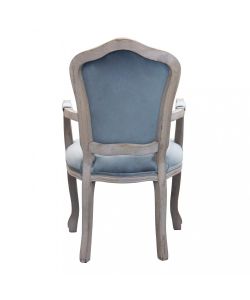 Cosma Poltrona Charlene Velluto Grigio 55x51x100 cm con Braccioli