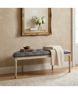 Cosma Panca Margi Ecopelle Vintage Grigio 125x45x48 cm Taupe