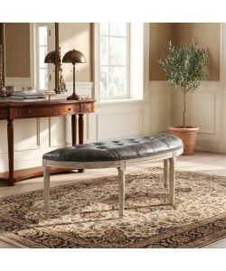 Cosma Panca Margi Ecopelle Vintage Grigio 125x45x48 cm Taupe