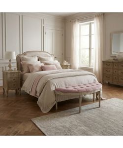 Cosma Panca Margi in Velluto Rosa 125x45x48 cm - Seduta Interna Elegante