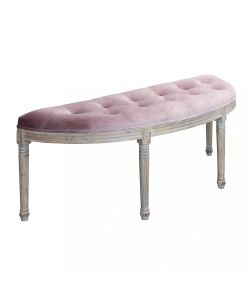 Cosma Panca Margi in Velluto Rosa 125x45x48 cm - Seduta Interna Elegante