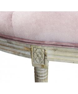 Cosma Panca Margi in Velluto Rosa 125x45x48 cm - Seduta Interna Elegante