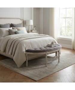 Cosma Panchina Margi in Velluto Marrone 125x45x48 cm per Interni