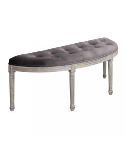 Cosma Panchina Margi in Velluto Marrone 125x45x48 cm per Interni