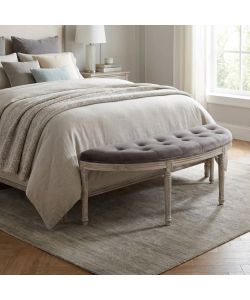 Cosma Panchina Margi in Velluto Marrone 125x45x48 cm per Interni
