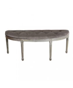 Cosma Panchina Margi in Velluto Marrone 125x45x48 cm per Interni