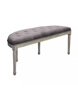 Cosma Panchina Margi in Velluto Marrone 125x45x48 cm per Interni