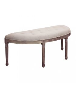 Cosma Panca Margi Beige in Tessuto 125x45x48 cm per Interni