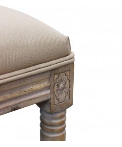 Cosma Panca Margi Beige in Tessuto 125x45x48 cm per Interni