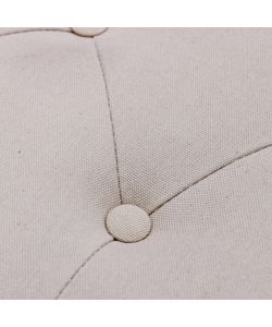 Cosma Panca Margi Beige in Tessuto 125x45x48 cm per Interni