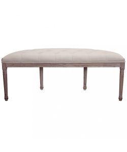 Cosma Panca Margi Beige in Tessuto 125x45x48 cm per Interni