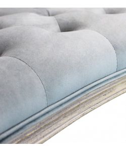 Cosma Panca Madelyn in Velluto Grigio 113x48x45/60 cm in Legno