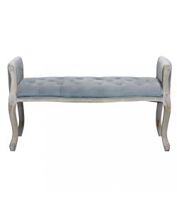 Cosma Panca Madelyn in Velluto Grigio 113x48x45/60 cm in Legno