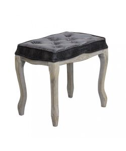 Cosma Sgabello Marly Ecopelle Grigio Vintage 50x36x47 cm Legno