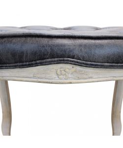 Cosma Sgabello Marly Ecopelle Grigio Vintage 50x36x47 cm Legno