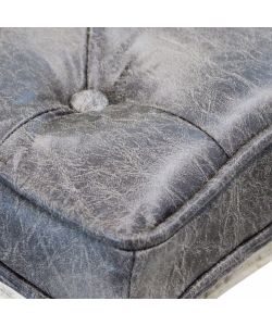 Cosma Sgabello Marly Ecopelle Grigio Vintage 50x36x47 cm Legno