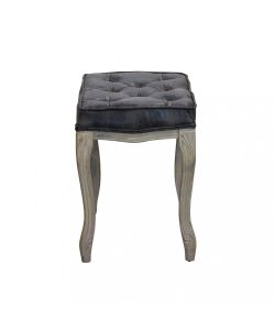 Cosma Sgabello Marly Ecopelle Grigio Vintage 50x36x47 cm Legno