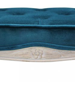 Cosma Sgabello Marly Velluto Blu 50x36x47 h in Legno Decorativo