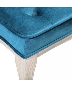 Cosma Sgabello Marly Velluto Blu 50x36x47 h in Legno Decorativo