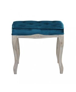 Cosma Sgabello Marly Velluto Blu 50x36x47 h in Legno Decorativo