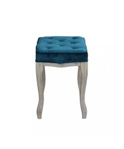 Cosma Sgabello Marly Velluto Blu 50x36x47 h in Legno Decorativo