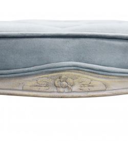 Cosma Sgabello Marly Velluto Grigio 50x36x47 cm Legno Faggio