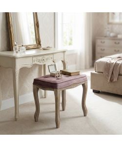Cosma Sgabello Marly Velluto Rosa 50x36x47 cm Legno Quadrato