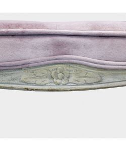 Cosma Sgabello Marly Velluto Rosa 50x36x47 cm Legno Quadrato