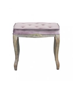 Cosma Sgabello Marly Velluto Rosa 50x36x47 cm Legno Quadrato