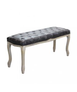 Cosma Panca Misty in Ecopelle Vintage Grigio 110x36x47 cm