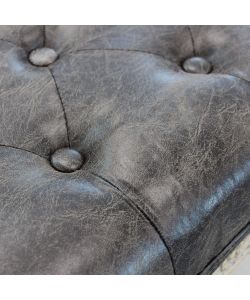 Cosma Panca Misty in Ecopelle Vintage Grigio 110x36x47 cm