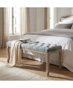 Cosma Panche Misty Velluto Grigio 110x36x47 cm - Arredo Interno Moderne