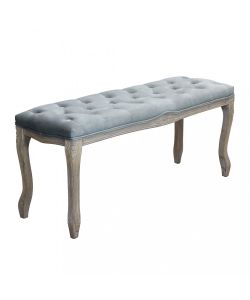 Cosma Panche Misty Velluto Grigio 110x36x47 cm - Arredo Interno Moderne