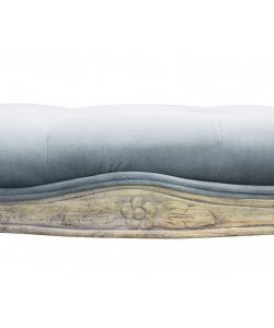 Cosma Panche Misty Velluto Grigio 110x36x47 cm - Arredo Interno Moderne