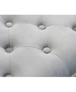 Cosma Panche Misty Velluto Grigio 110x36x47 cm - Arredo Interno Moderne