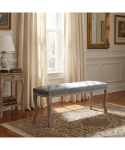 Cosma Panche Misty Velluto Grigio 110x36x47 cm - Arredo Interno Moderne