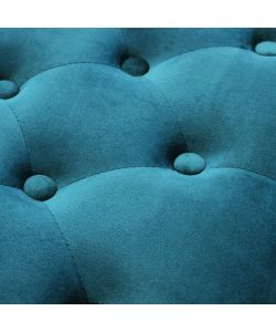 Cosma Panca Misty Velluto Blu 110x36x47 cm per Soggiorno