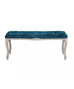 Cosma Panca Misty Velluto Blu 110x36x47 cm per Soggiorno
