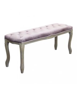Cosma Panca Misty Velluto Rosa 110x36x47 cm Stile Vintage