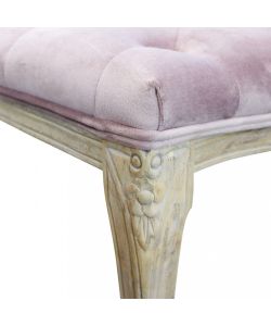 Cosma Panca Misty Velluto Rosa 110x36x47 cm Stile Vintage