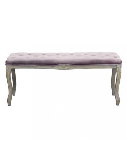 Cosma Panca Misty Velluto Rosa 110x36x47 cm Stile Vintage