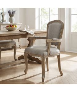 Cosma Poltrona Romy Grigia in Tessuto con Braccioli 57x57x90 cm