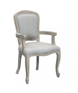 Cosma Poltrona Romy Grigia in Tessuto con Braccioli 57x57x90 cm