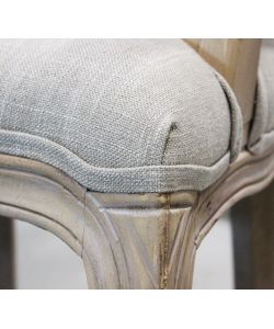 Cosma Poltrona Romy Grigia in Tessuto con Braccioli 57x57x90 cm