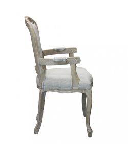 Cosma Poltrona Romy Grigia in Tessuto con Braccioli 57x57x90 cm