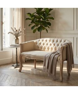 Cosma Divano Coleman Beige in Tessuto e Legno cm 107x61x70 h