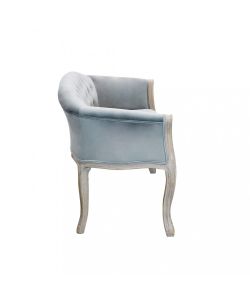 Cosma Divano in Velluto Grigio 2 Posti Dimensioni 107x61x70 cm