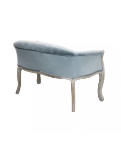 Cosma Divano in Velluto Grigio 2 Posti Dimensioni 107x61x70 cm