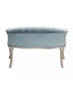 Cosma Divano in Velluto Grigio 2 Posti Dimensioni 107x61x70 cm